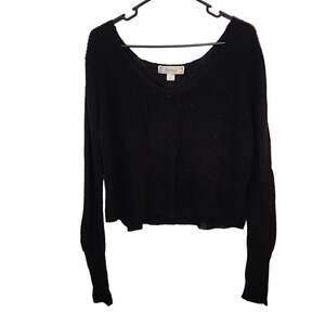 Decree Black Soft Knit Sweater, Size Large